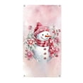 thumbnail image 2 of Rovga 90X200Cm Christmas Pink Snowman Door Frame Christmas Background Door Frame Christmas Party Curtain Background Cloth Porch Decoration For Party Decoration, 2 of 4