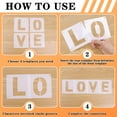 thumbnail image 4 of Sinekong 80 pcs Letter Stencils for Crafts Reusable, Alphabet Number Stencils for Painting DIY Art Projects (3, 4 Inch), 4 of 10