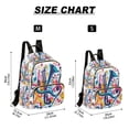 thumbnail image 2 of FORMRS Mini Backpack Purse for Women Travel Daypack Casual Shoulder Bag, Musical Pattern, 2 of 7