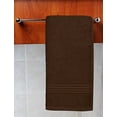 thumbnail image 5 of 6 Piece Premium Hand Towels Set, 16 by 28 inches, 100% Ring Spun Cotton, Lightweight and Highly Absorbent Towels for Bathroom, Travel, Camp, Hotel, and Spa, Dark Brown, 5 of 7