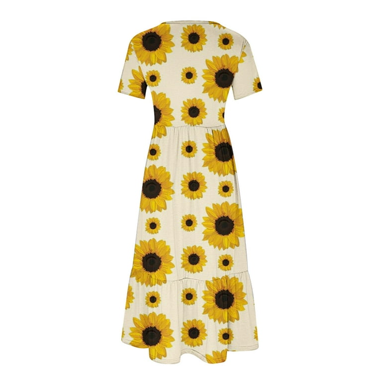sunflower beach dress Love Sunflower Summer Dress buy casaul sundress holiday