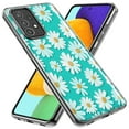 thumbnail image 2 of MUNDAZE Samsung Galaxy A22 5G Turquoise Teal White Daisies Cute Daisy Polka Dots Double Layer Phone Case Cover, 2 of 5
