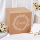 thumbnail image 3 of Caja de cartón kraft para regalos de boda, cuadrada, de cartón, para decoración de fiestas, con 10 sobres de papel., 3 of 5