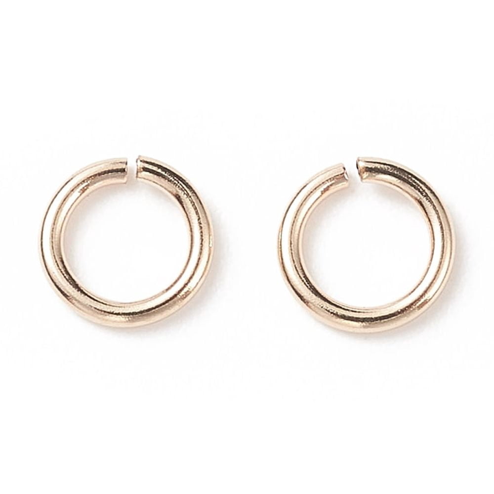 100pcs Yellow golden Filled Jump Rings Open Jump Rings 1/20 14K golden Filled 20 Gauge 5x0.76mm Inner Diameter: 3.5mm