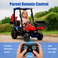 thumbnail image 4 of iYofe 12V Kids Ride on Excavator Digger Toy Cars, JCB Battery Powered Electric Tractor with Remote Control, Ride on Construction Truck w/ Shovel, Loader and Digger for 3-5 Boys Girls, Red, 4 of 8