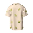 thumbnail image 6 of PAYOHTO Avocado Beige Mens Hawaiian Casual Short-sleeved Shirt Tropical Summer Beach Button Down Shirts, 6 of 7