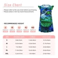 thumbnail image 3 of Vsdgher Chemises de Nuit Colorées en Verre Crocodile pour Filles Manches Courtes à Volants Robe de Nuit Pyjama pour Fête Pyjama-TG, 3 of 6