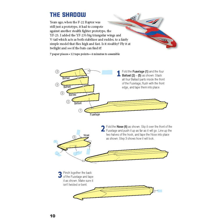 Paper Air Plane Parts