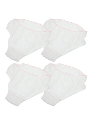 ANGGREK Pregnant Women Underwear,4Pcs Disposable Cotton Underwear Pregnant  Woman Breathable Maternity Panties For Travel,Disposable Panties