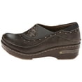 thumbnail image 7 of Womens Closed-Back Hand-Painted Leather Clogs - Gray - European Size 40, 7 of 7
