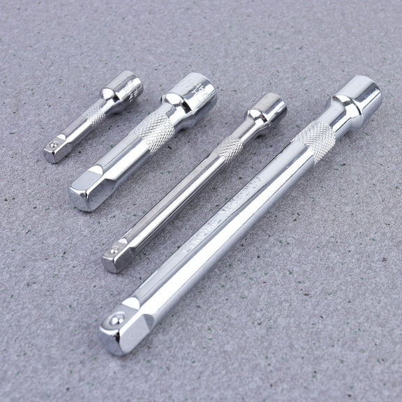 LEORX Ratchet Extensions Extension Bar Set Silver 4Pcs