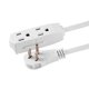 thumbnail image 3 of GE 56986 - Cable de extensi&oacute;n plano de 3 tomas, cable de extensi&oacute;n a tierra de 15 pies con m&uacute;ltiples tomas, extensor de toma de corriente de 3 clavijas, enchufe plano,, 3 of 7