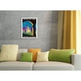 thumbnail image 4 of Southern California - Spanish Mission - United Air Lines - Vintage Airline Travel Poster by Joseph Binder c.1950s - Bamboo Fine Art 290gsm Paper (Unframed) 17x22in, 4 of 4