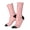 2 Black-2, variant on Cute Pink Squirrel Pattern Sport Socks for Women and Men Crew Socks Sporty Calf Socks Casual Socks