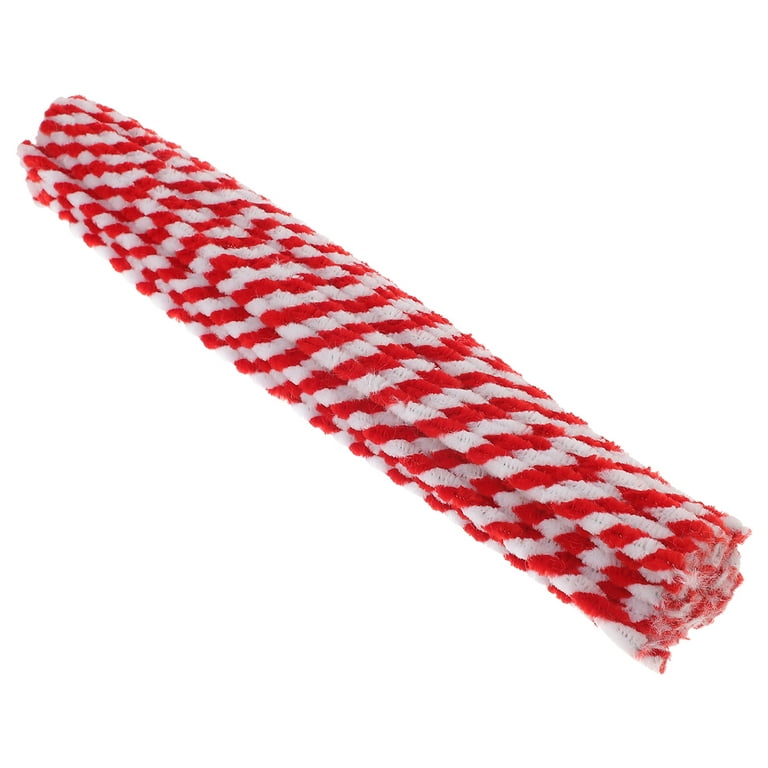 Red & White Twist Chenille Stem Pipe Cleaners - 24 Count :  Arts, Crafts & Sewing
