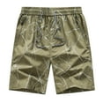 thumbnail image 2 of Munlar Mens Shorts,Fashion Men's Pocket Zipper Buttons Print Leisure Time Tooling Short Pants, 2 of 3