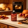 thumbnail image 6 of 23.7 Fl oz Vintage Glass Jar with Lid, Airtight Food Storage Container, Embossed Kitchen Canister with Pumpkin Knob Lid for Sugar, Coffee, Tea, Candy, Cookies, Pasta, Cereal, Decorative Pantry Jar, 6 of 7