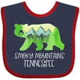 thumbnail image 3 of Inktastic Smoky Mountains, Tennessee Mountains and Bear Shape Boys or Girls Baby Bib, 3 of 4