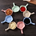 thumbnail image 1 of Seasoning Plate Flower Shape with Handle Small Size Plates Serving Saucers Bowl for Sauce, 1 of 7