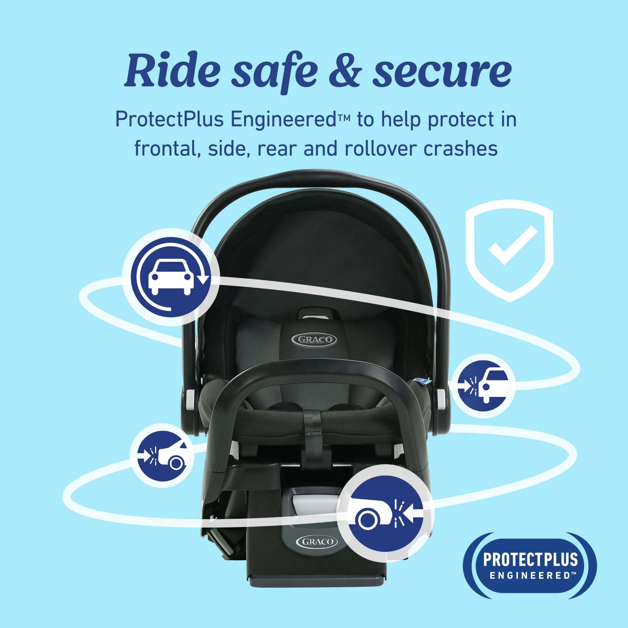 Graco SnugRide SnugFit Infant Car Seat, Gotham, Black