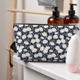 thumbnail image 5 of Picia Daisies Flowers Printed Leather Travel Toiletry Bag,Cosmetic Organizer, Makeup Travel Bag, Durable Travel Pouch, Compact Toiletry Bag, Travel Accessories, 5 of 6