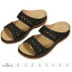 thumbnail image 5 of FLhrweasw Sandalias Cuña para Mujer Sandalias Retro Verano Con Puntera Abierta (Negro 38), 5 of 8