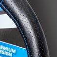 thumbnail image 2 of Plasticolor Ford Deluxe Series Universal Steering Wheel Cover, Black & Blue, 1 Pc, 1 lb, 2 of 7