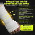 thumbnail image 5 of ARMORAY Arm Sleeves for Men Women Basketball Golf Running Football Cycling WHITE W/THUMBHOLE (2 Pairs), 5 of 9