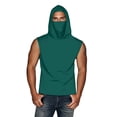 thumbnail image 2 of mfyjkho Tops Deportivos Para Mujer, Camiseta Unisex De Verano Informal De Color Liso Sin Mangas Con Capucha Y Protector Solar De Seda Helada Con Mascarilla Tops Para Hacer Ejercicio M, 2 of 8