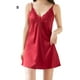 thumbnail image 3 of Camisón Minnieouse con cuello en V sexy Pijama azufaifo rojo S, 3 of 6