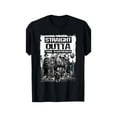thumbnail image 1 of Straight Outta Nightmares" Men's Vintage Horror Halloween T-Shirt - 100% Cotton, 1 of 6