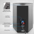 thumbnail image 2 of Pyle Sistema de altavoces Bluetooth activo+pasivo, woofer de 6,25", carcasa de ABS resistente al agua para interiores y exteriores con soporte de pared, clasificación IP44 de grado marino, refuerzo de, 2 of 5