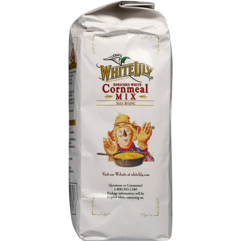 White Lily Enriched White Self-Rising Cornmeal Mix, 2 lb Bag - 32 oz