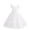 White-06, variant on Ugoldhm Girl's Short Sleeve Mesh Dress Solid Color Dressy Crew Neck Summer Tea-Length Ball Gown Size 7-14