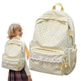 thumbnail image 2 of College Backpack Water Resistent Business Backpack Book Bag Backpack For Women Aesthetic Backpack Classroom Bookbag Classroom Supplies Travel Back Pack Yellow, 2 of 9