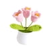 thumbnail image 3 of Flores tejidas a mano, plantas falsas, flores tejidas hechas a mano para mesa de escritorio y habitación Estilo E Macarena Flores tejidas a mano, 3 of 8