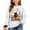 White, variant on Venzia Women Cute Fall Sweatshirt, Retro Pumpkin Black Cat Cartoon Graphic Crewneck Casual Autumn Pullover Top