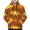 thumbnail image 5 of Bingfone Dinosaurs And Leaves Men'S Drawstring Hoodie Long Sleeve Pocket Sweatshirts-Xx-Large, 5 of 9