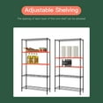 thumbnail image 4 of FDW 5-Tier Wire Shelving Unit, 14"D X 36"W X 72"H, Adjustable Metal Rack, Heavy Duty Steel Shelf for Garage, Kitchen, Pantry, Black, 4 of 7