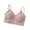 Pink, variant on AHTJRT Women's V Neck Bralettes Ribbed Knit Smooth Padded Bras with Spaghetti Straps Full Coverage Seamless Bra for Sports Black Free Size