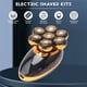 thumbnail image 4 of Afeitadora eléctrica de 7 cabezales con carga USB y cuchillas de acero inoxidable. Recortadora de barba rápida para hombre. Recortadora de pelo. Regalo dorado., 4 of 5