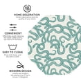 thumbnail image 4 of Fuzoiu Hand Drawn Snake Print Leather Coasters Set,Drink Coasters Set of 6,for Tabletop Protection, Durable PVC Coasters,Home Décor and Housewarming Gift,Octagon, 4 of 7