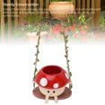 thumbnail image 4 of Swing Face Planter, Maceta de Champiñones Encantador y Divertido Con Gancho para la Decoración de la Pared O Elcritorio, 4 of 7