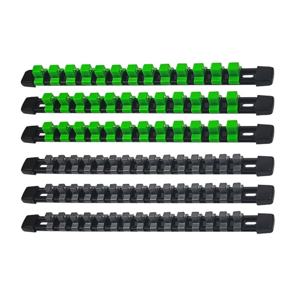 Socket Organizer, Furenl Socket Organizer Driver Tool Socket Holder Bracket Kit Portable Socket Clip Bracket Driver Plastic Socket Holder Multi-Function Bracket (Without Socket)