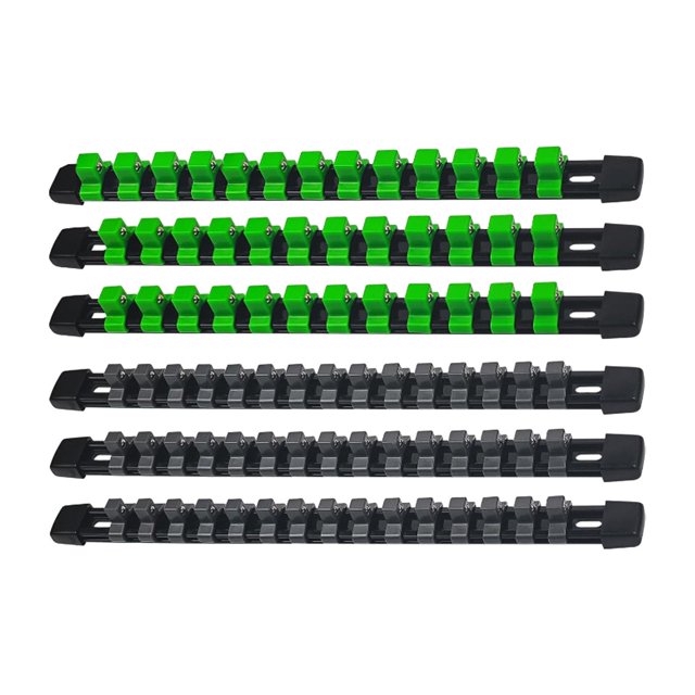 Socket Organizer, Furenl Socket Organizer Driver Tool Socket Holder Bracket Kit Portable Socket Clip Bracket Driver Plastic Socket Holder Multi-Function Bracket (Without Socket)