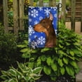 thumbnail image 2 of Carolines Treasures SS4606GF 11 x 15 In. Doberman Winter Snowflakes Holiday Flag- Garden Size, 2 of 3