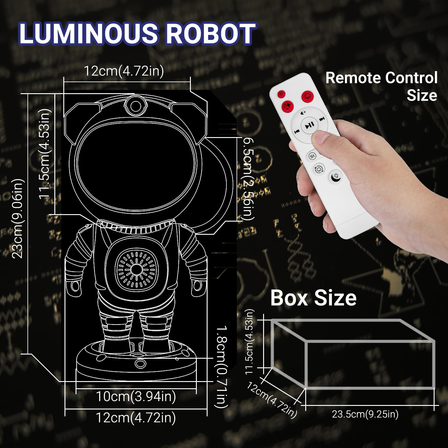 DAYBETTER Astronaut Galaxy Projector for Bedroom, Kids Night Light with Remote and Bluetooth Speaker, Star Lights for Ceiling Home Decor