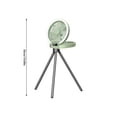 thumbnail image 3 of PUREKKI Home Desk Fan Dormitory Camping Digital Display Super-thin Mini Fan Foldable Small Night Light Bracket Fan, 3 of 6