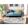 thumbnail image 3 of SAFAVIEH Madison Richmal Vintage Traditional Area Rug, Navy/Grey, 6' x 9', 3 of 8