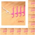 thumbnail image 2 of Guardurnaity Palillo de de hilo de línea plana superfina, cepillo interdental, varilla de alambre, varilla de cuidado rosa blanco PC 1 10piezas, 2 of 6